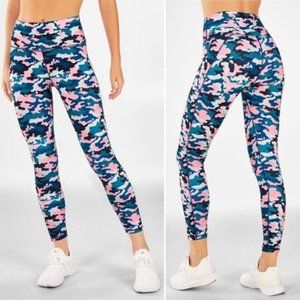 Fabletics camo print Powerhold 7/8 leggings
